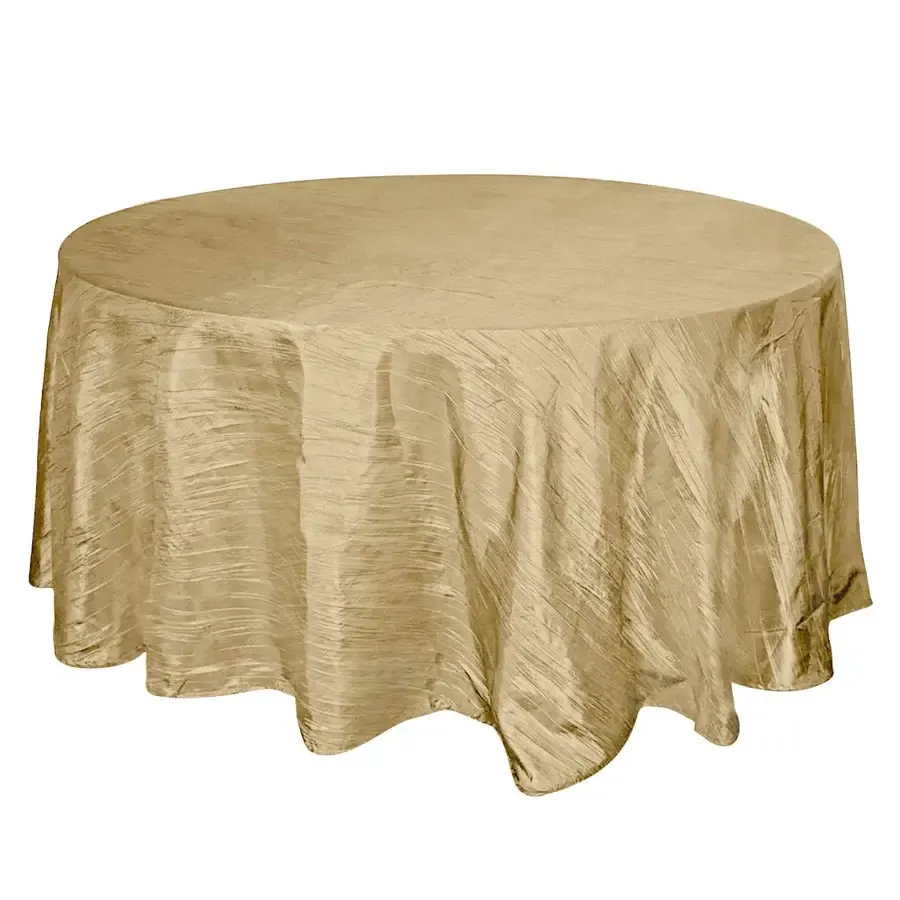 Gold Accordion Crinkle Linen