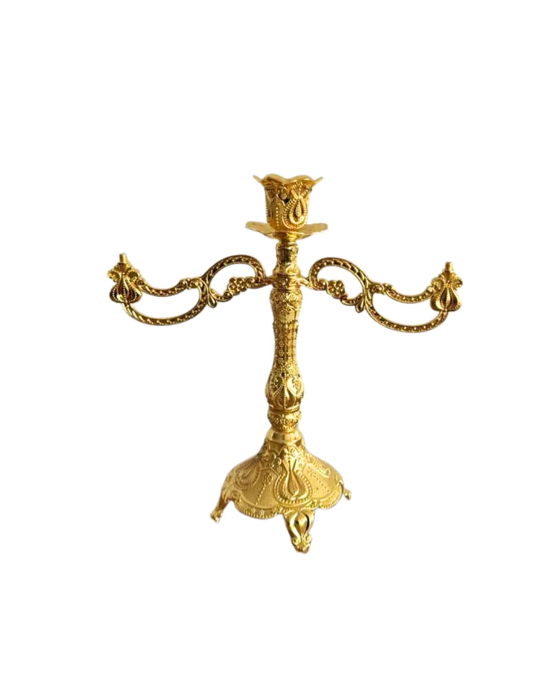 Vintage Gold Baroque Candelabra