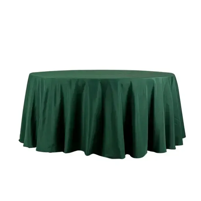 Hunter Green Matte Satin Linen