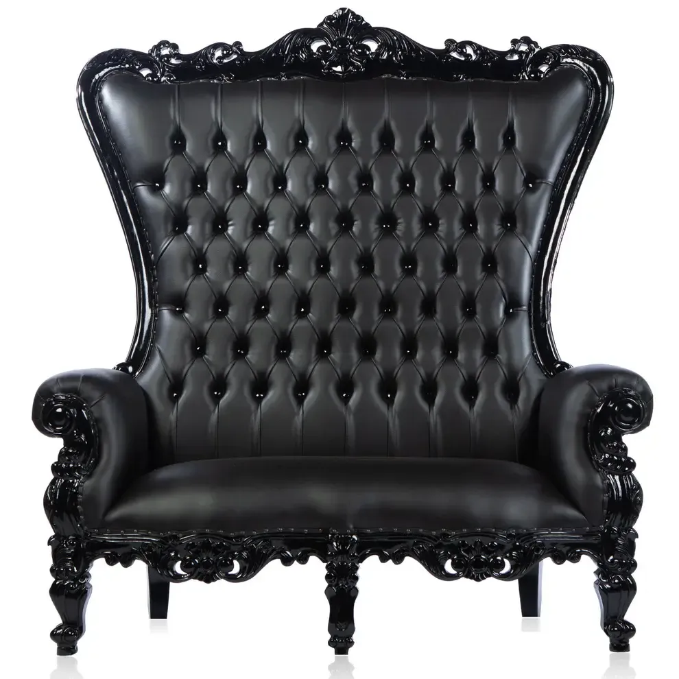 Black Double Seat Throne