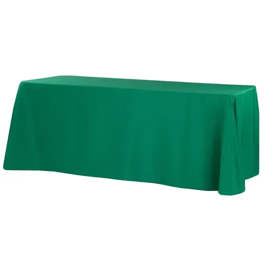 Polyester 90"x156" Rectangular Tablecloth- Emerald Green 