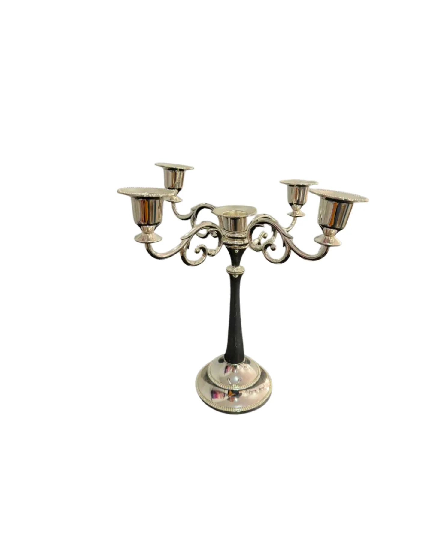 Petite 4 Head Silver Candelabra