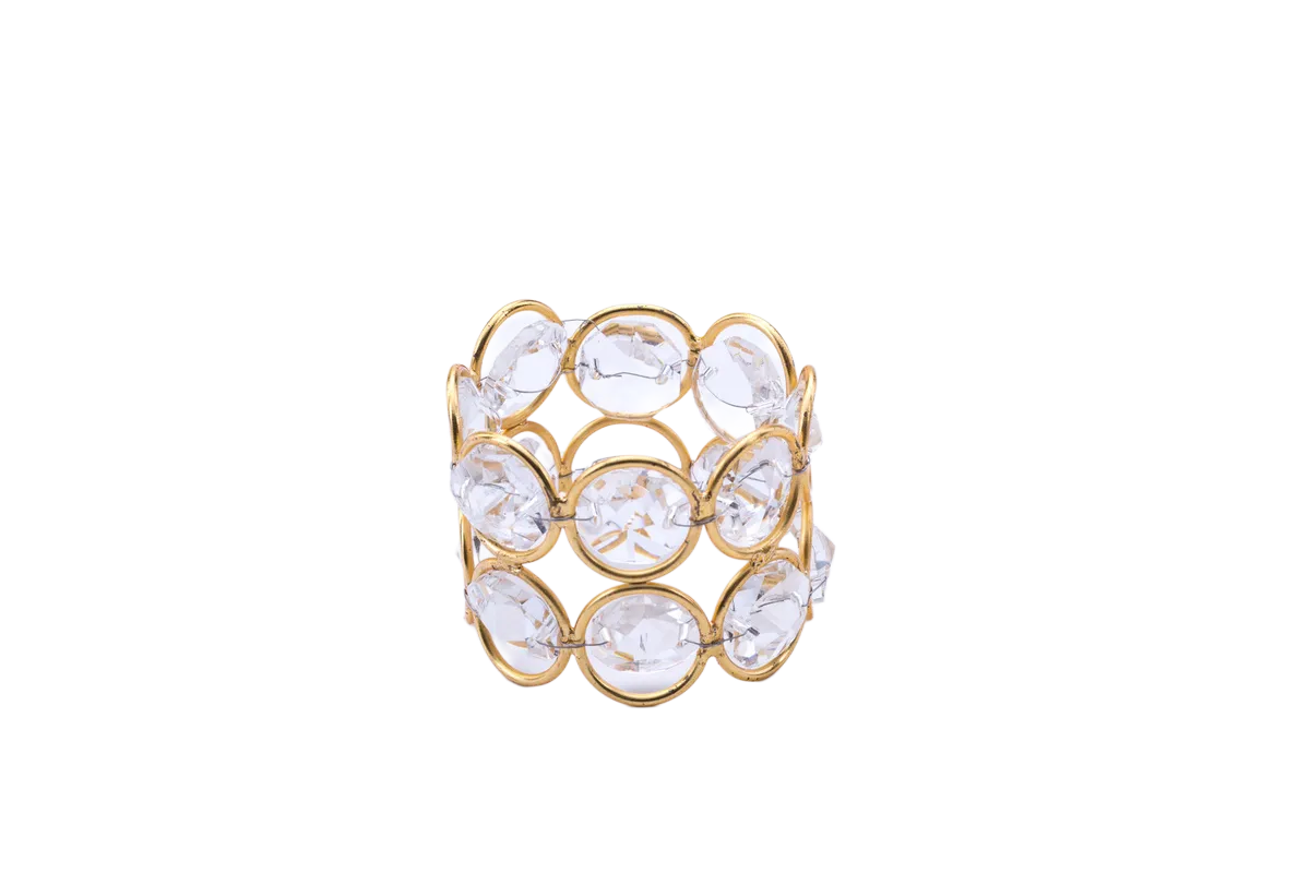 Crystal Gold Napkin Ring 