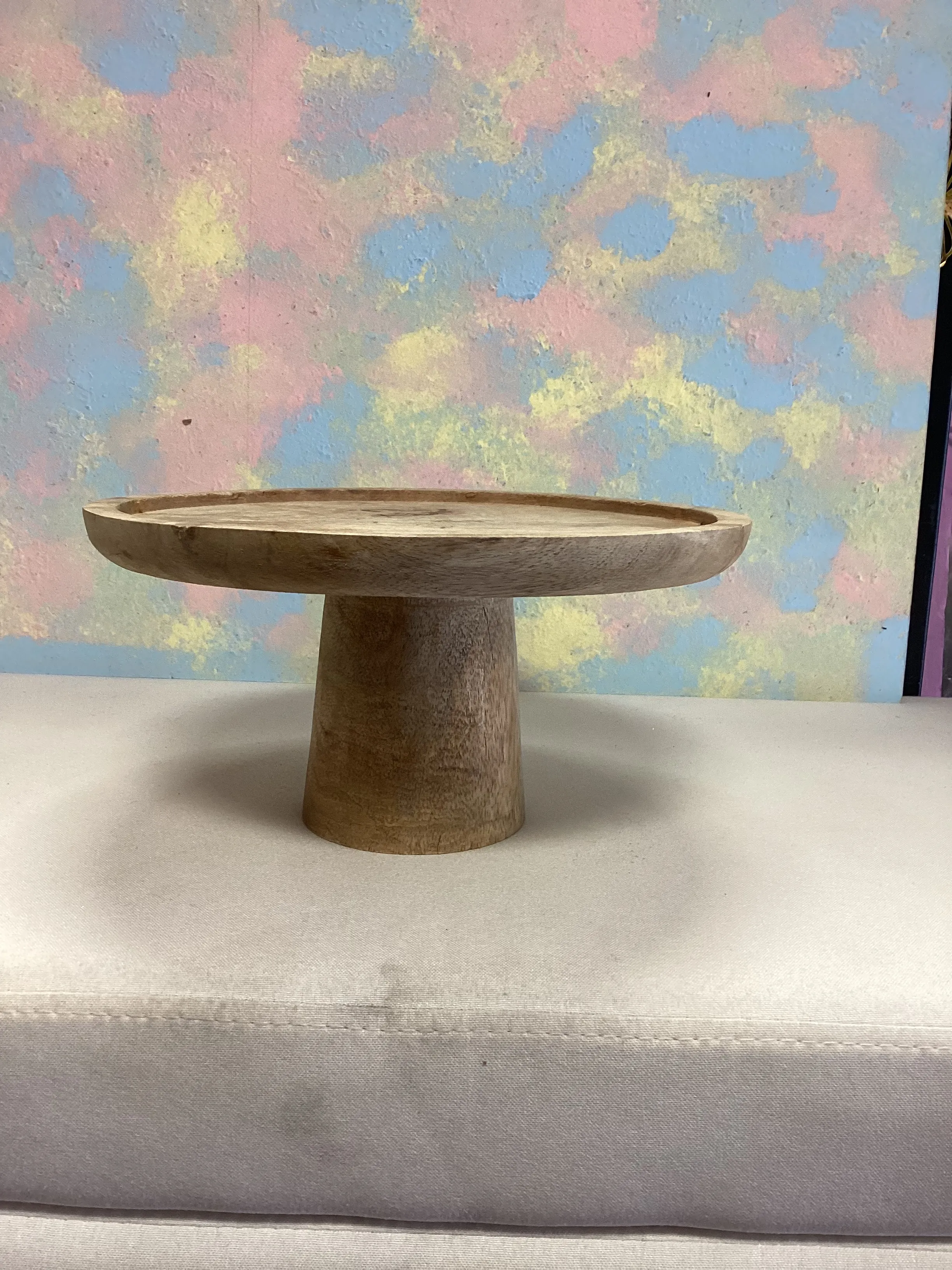 10 inch Wooden dessert stand 