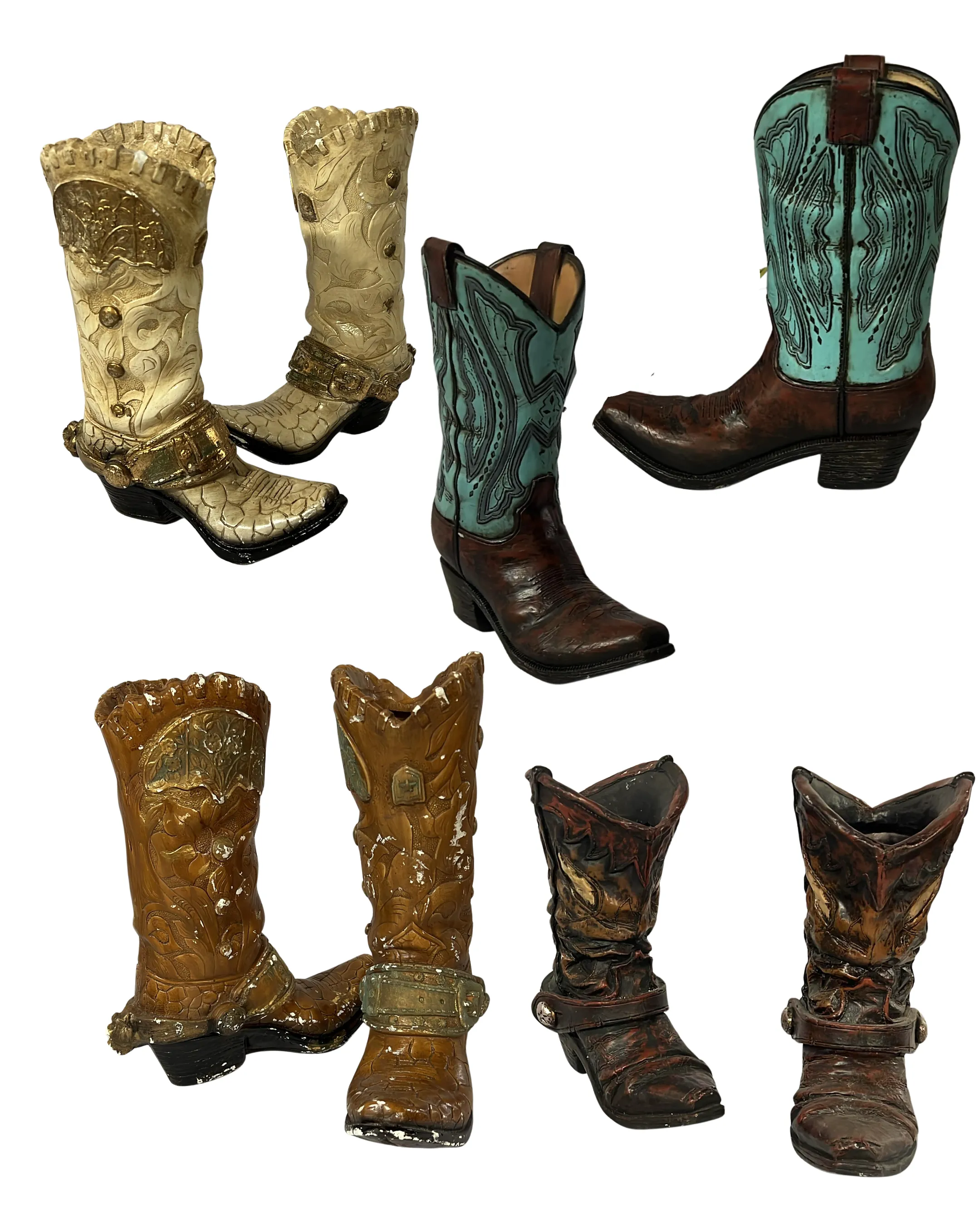 Western Cowboy Boot Centerpiece