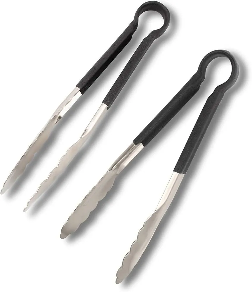 Medium tongs black handle