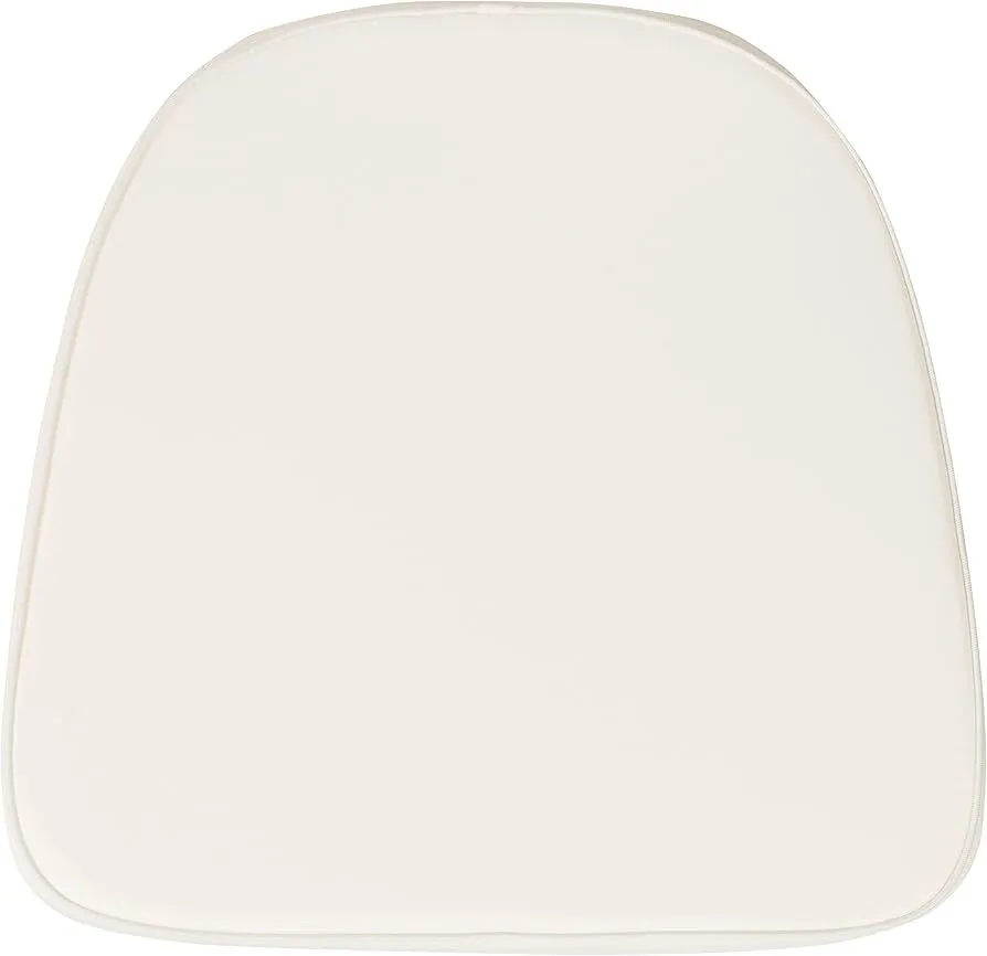 Ivory fabric chair cushion