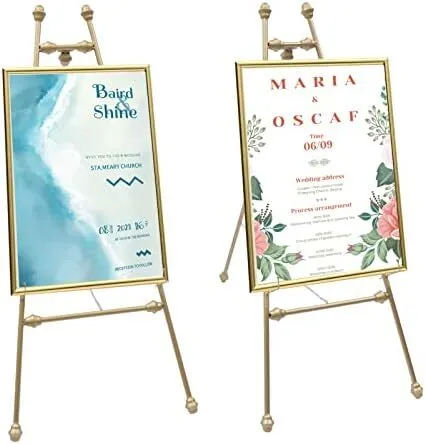 Gold easel floor stand