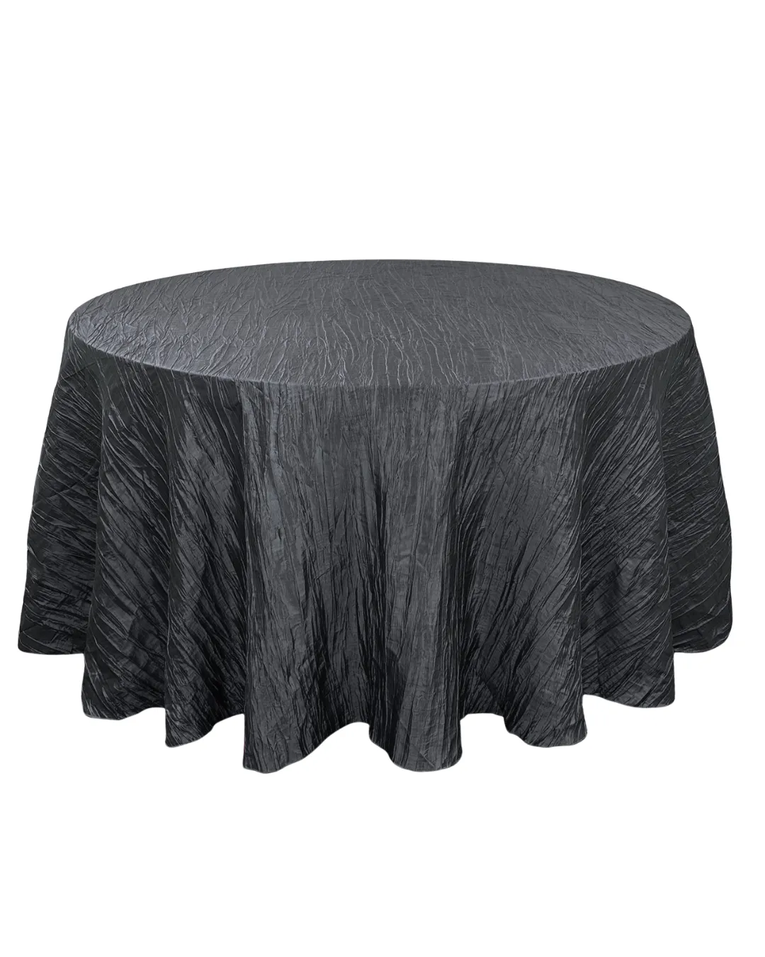 Black Accordion Crinkle Linen