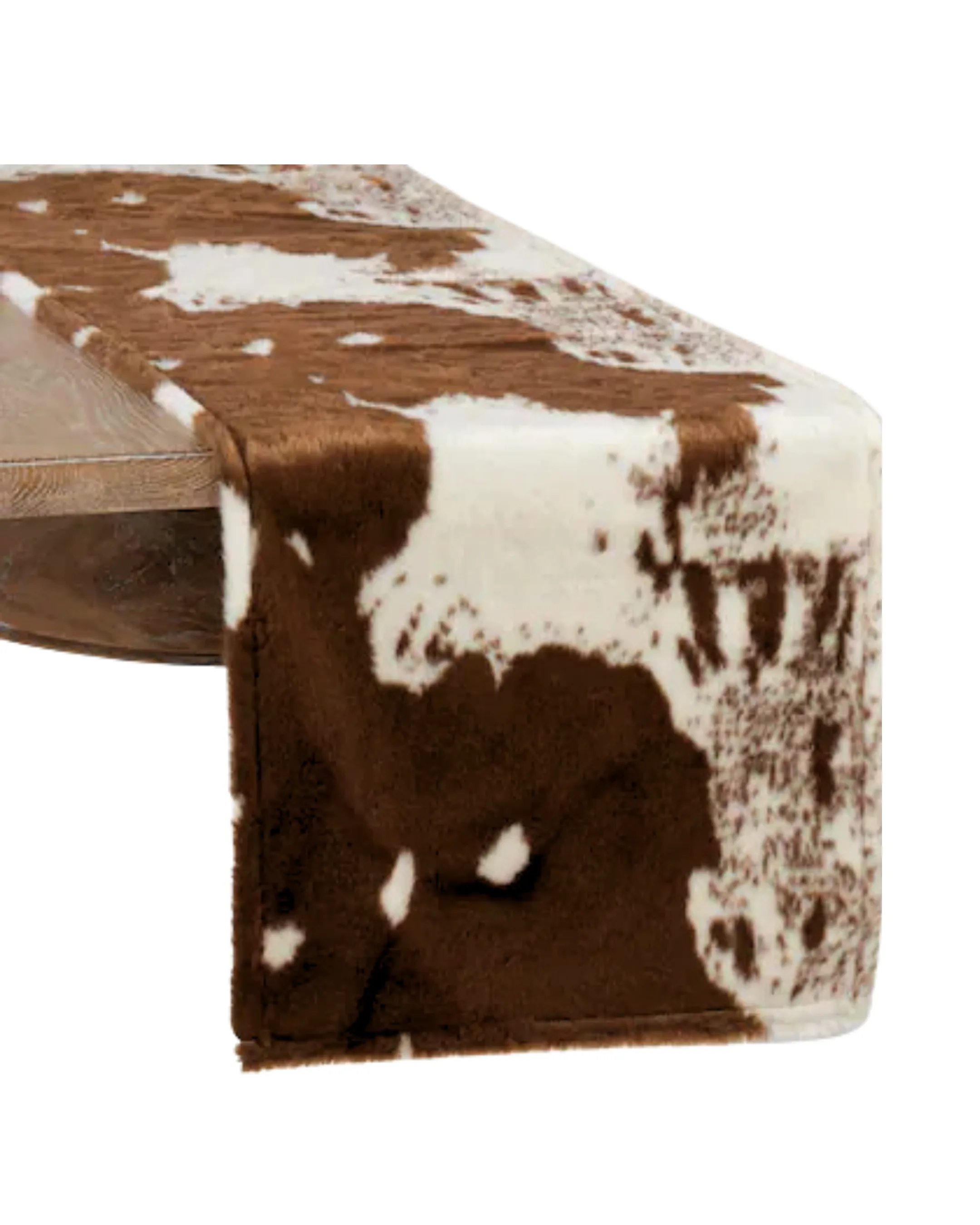Brown Cowhide Table Runner