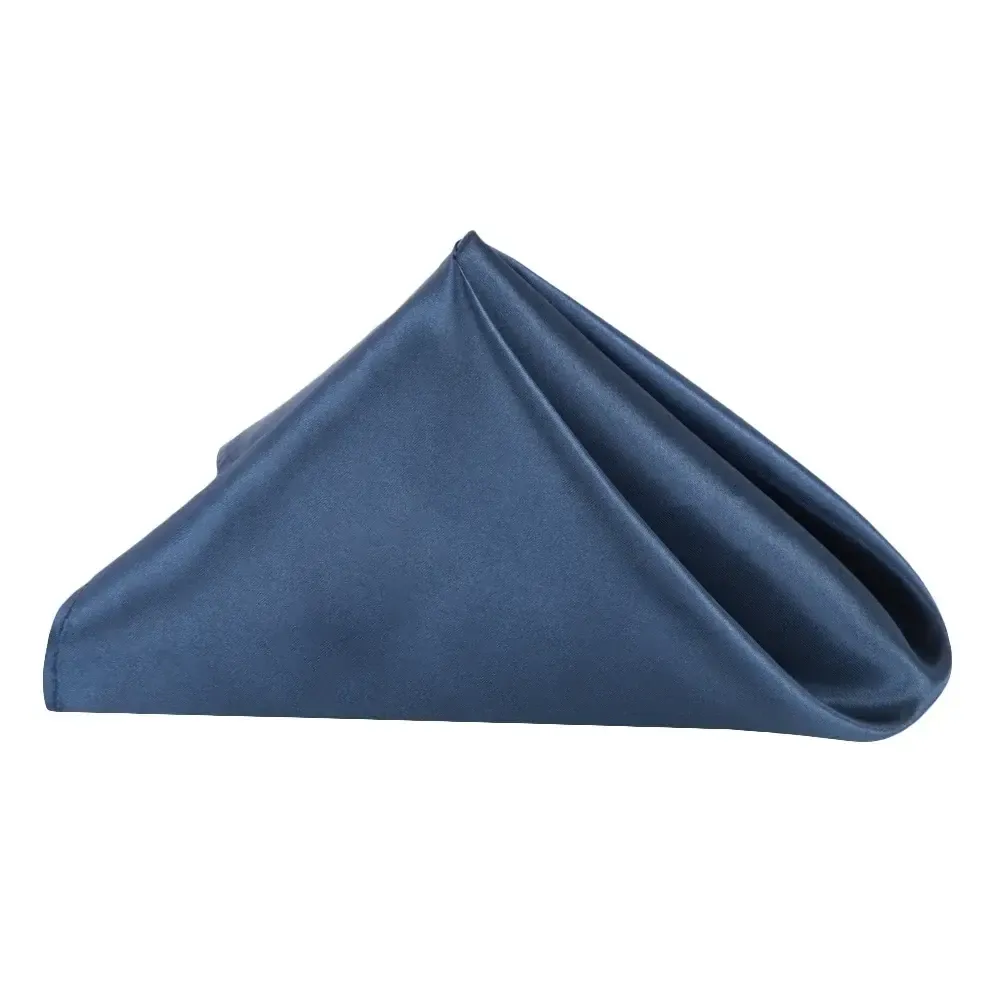 Navy Blue Satin Napkin