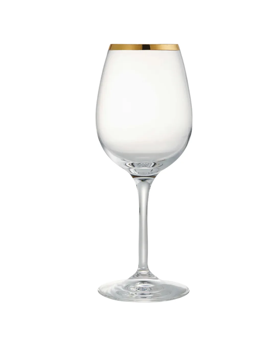 Gold Rim Wine Glass