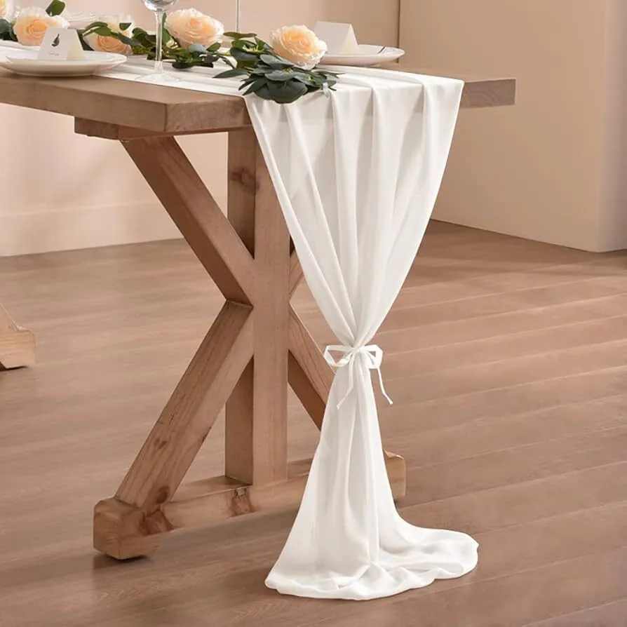 Chiffon Ivory Runner