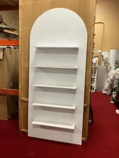 White round arch shelf 7x3