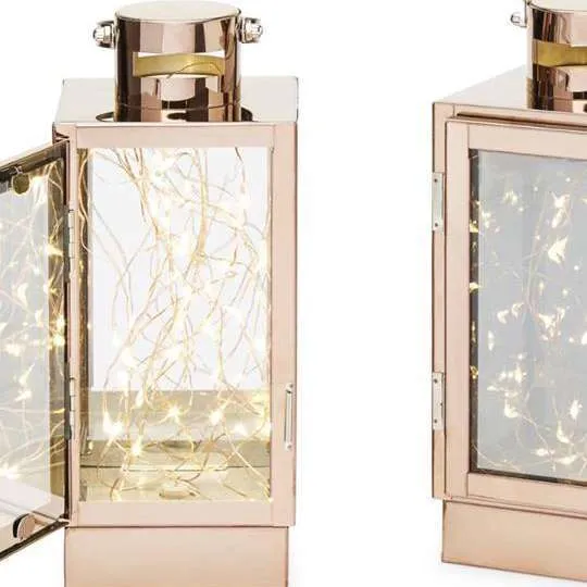 Rose Gold Decorative Lanterns