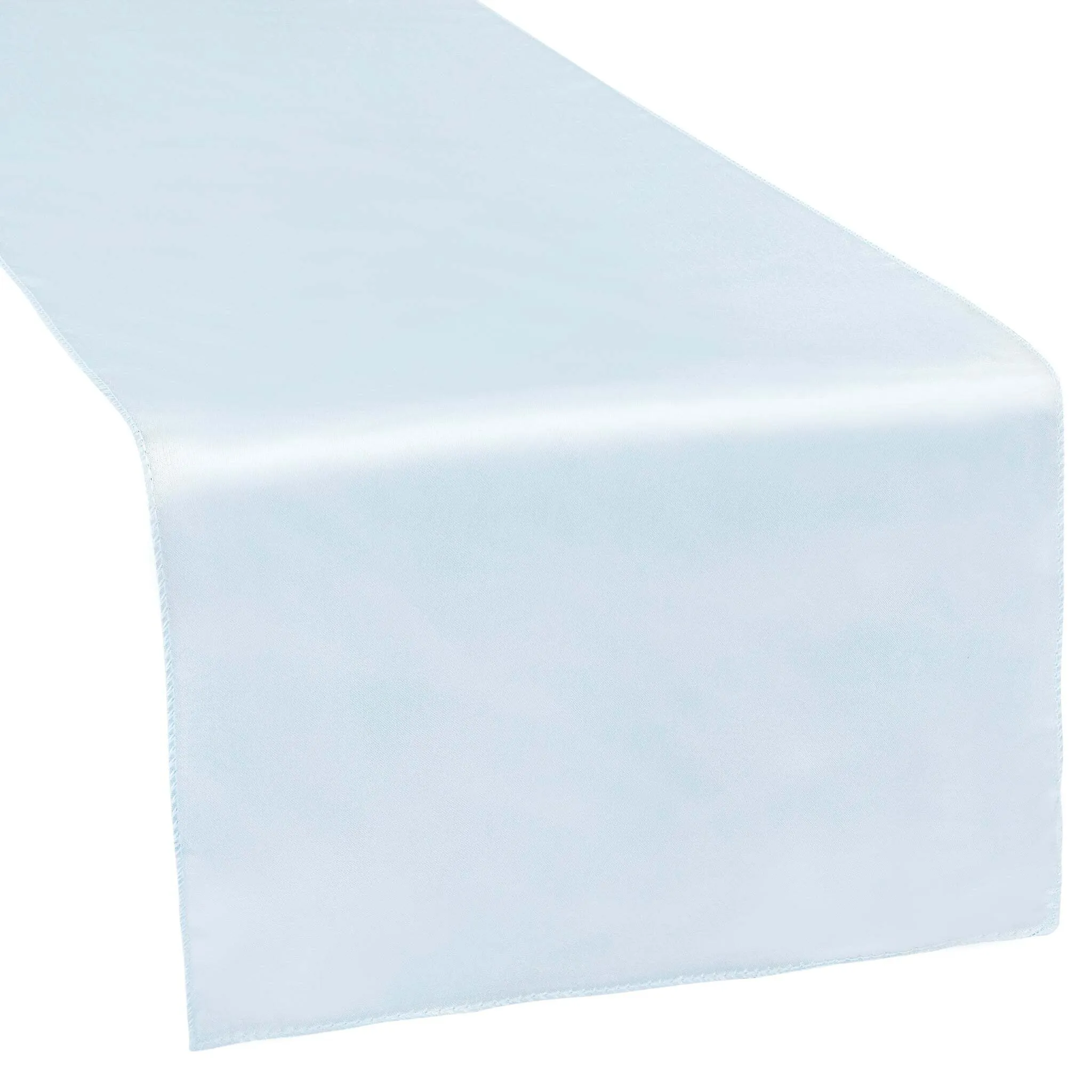 Baby Blue Satin Table Runner