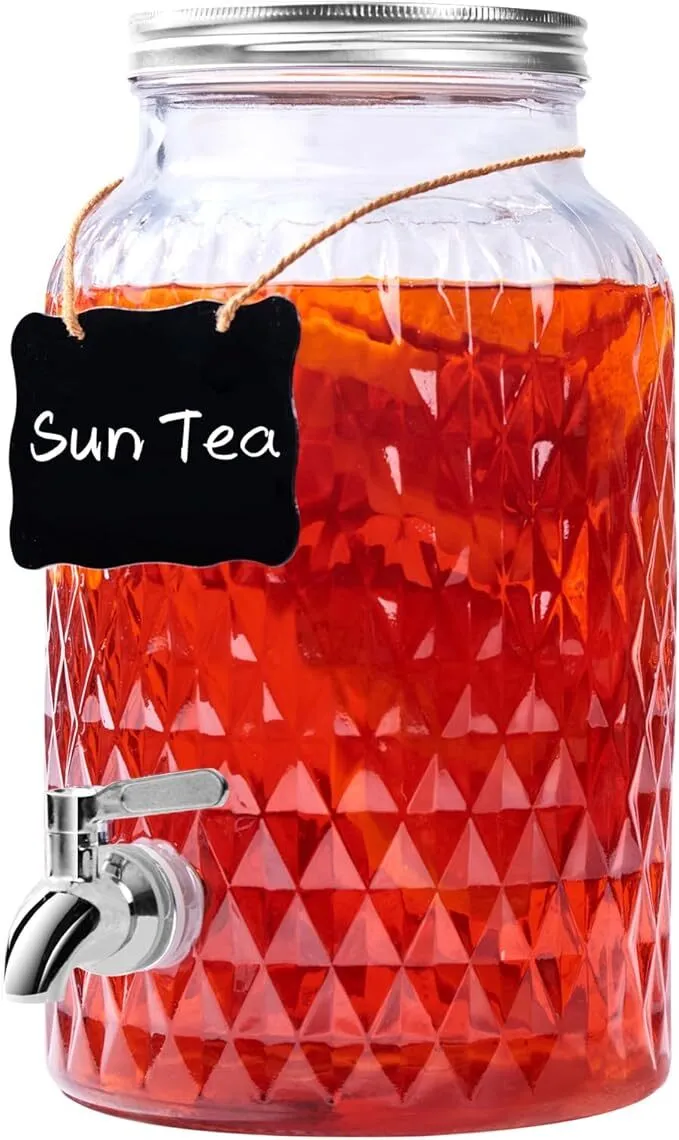 Diamond Shaped beverage dispenser 1.5 gallons