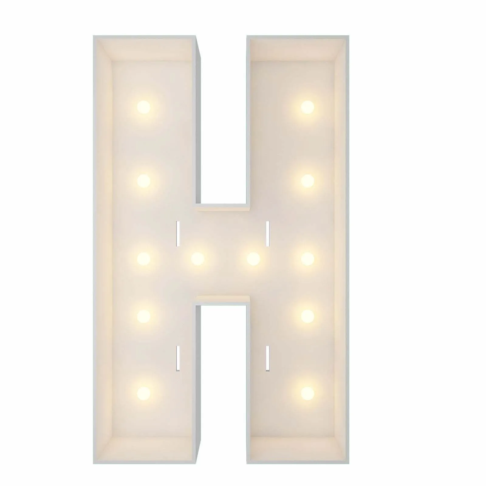 Letter “H” marquee 