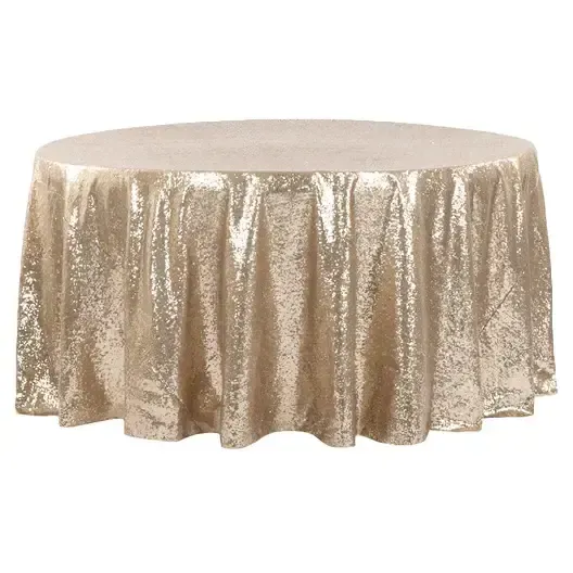 Champagne Sequins Linen