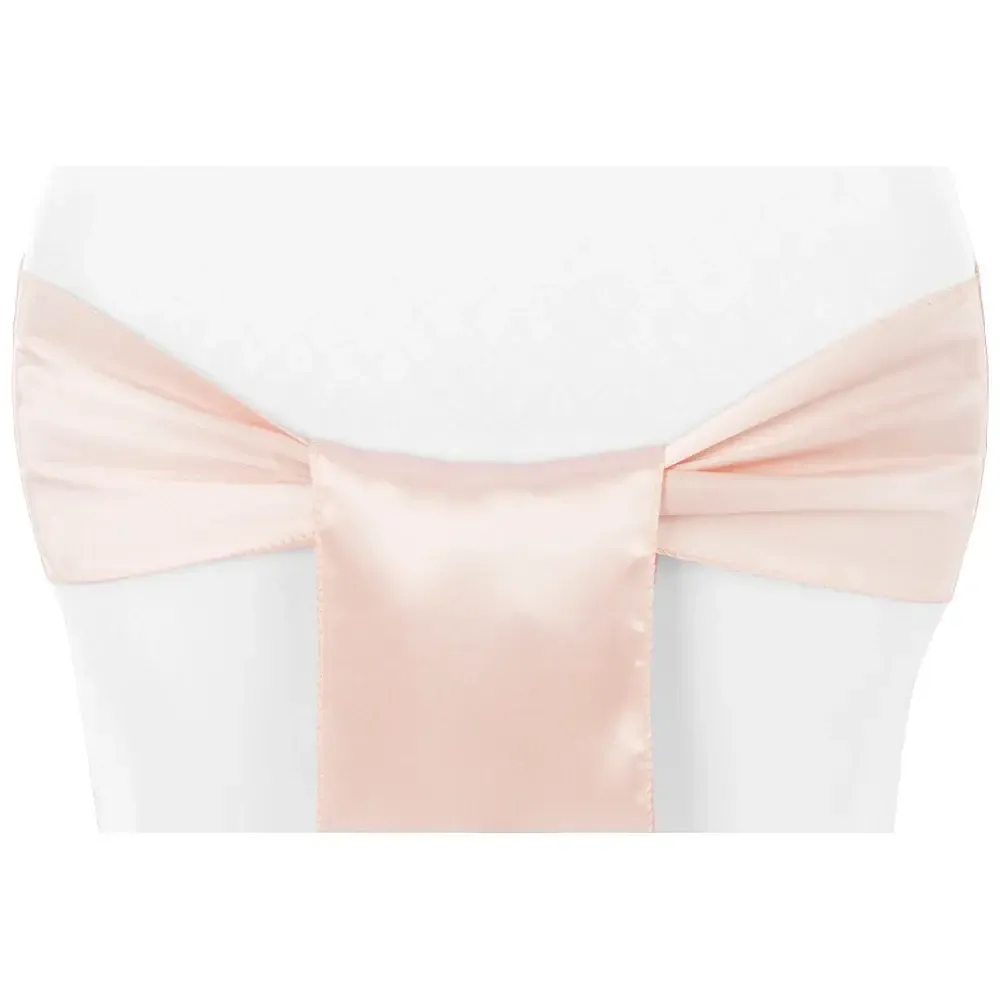 Blush Satin Chair Sash