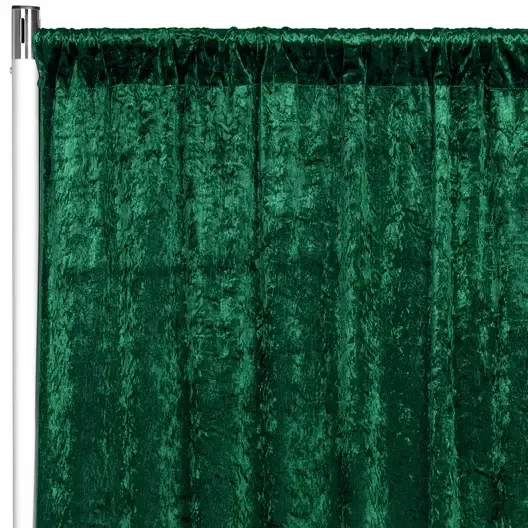 Velvet Drape 10ftH 52"W - Emerald Green 