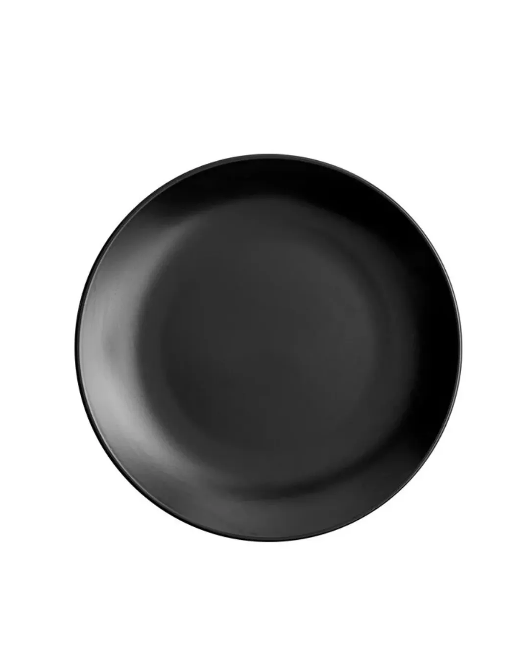 Black Ceramic Dinner Plate