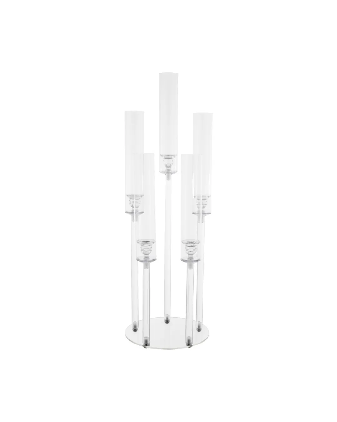 Flat Acrylic Candelabra 5 Arm