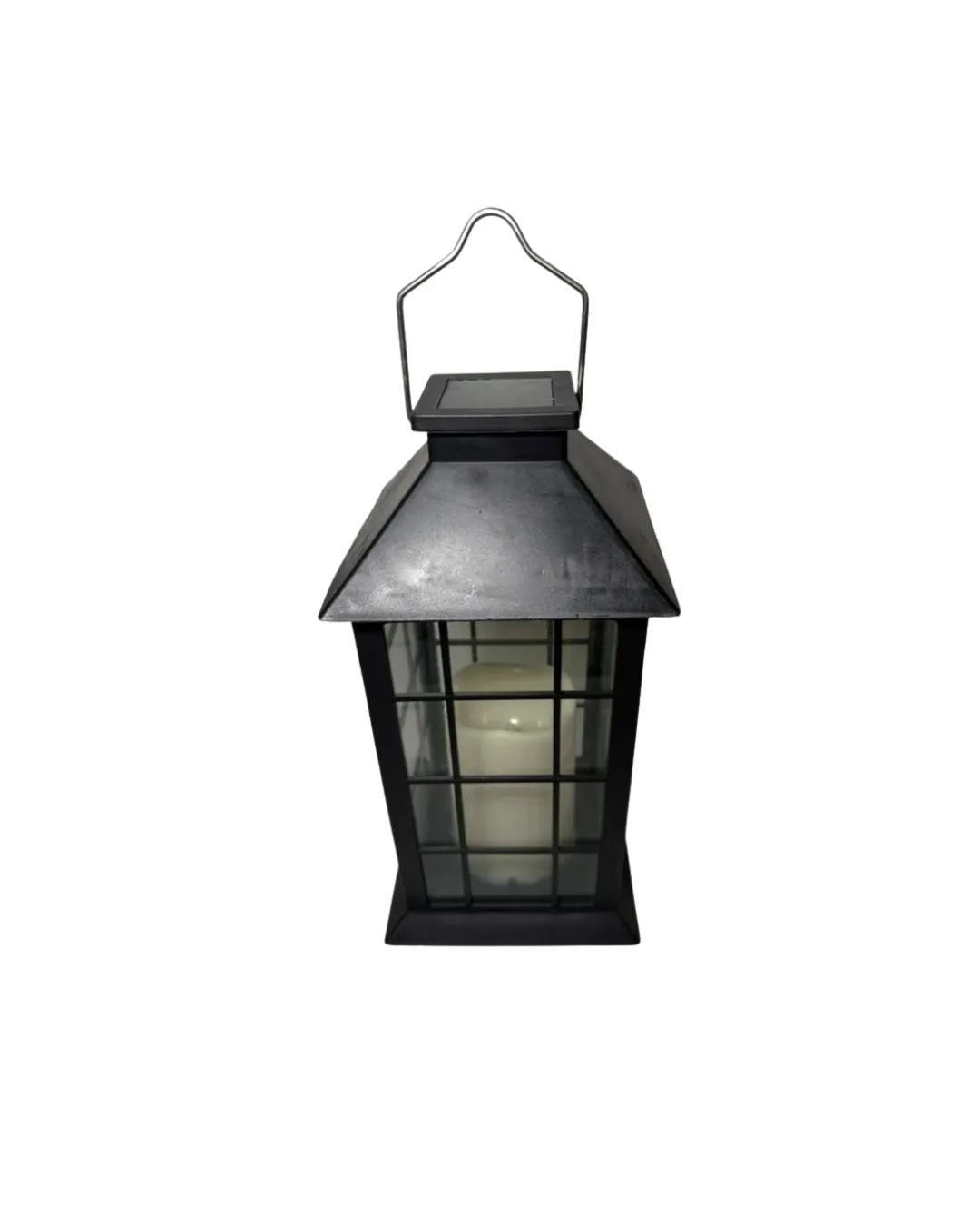 Rustic Black Grid Lantern