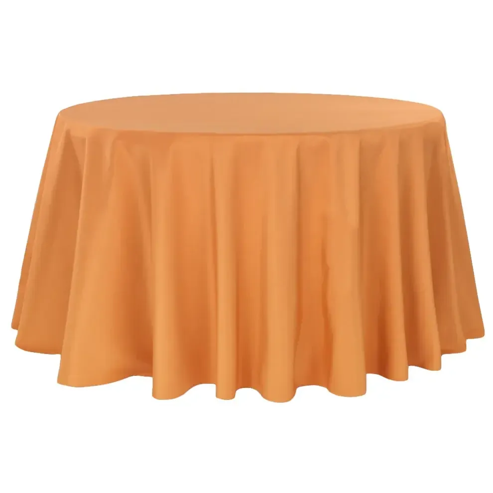 Burnt Orange Matte Satin Linen