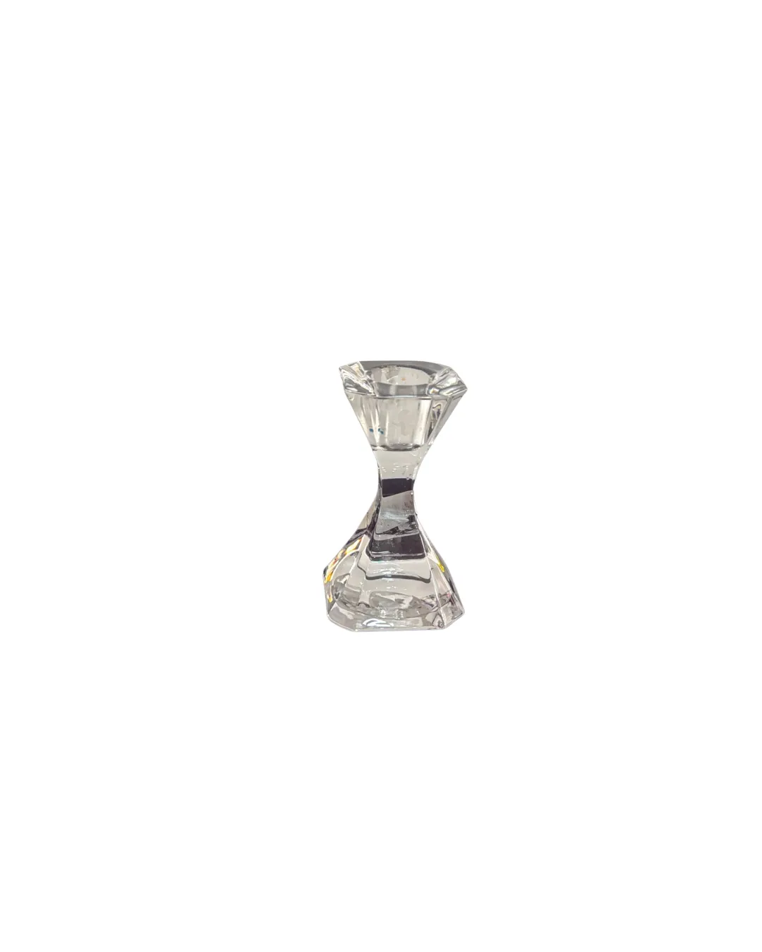 Trumpet Petite Glass Taper Candle Holder