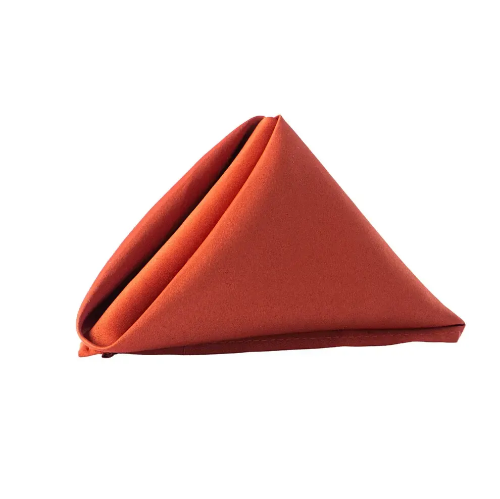 Rust Lamour Satin Napkin