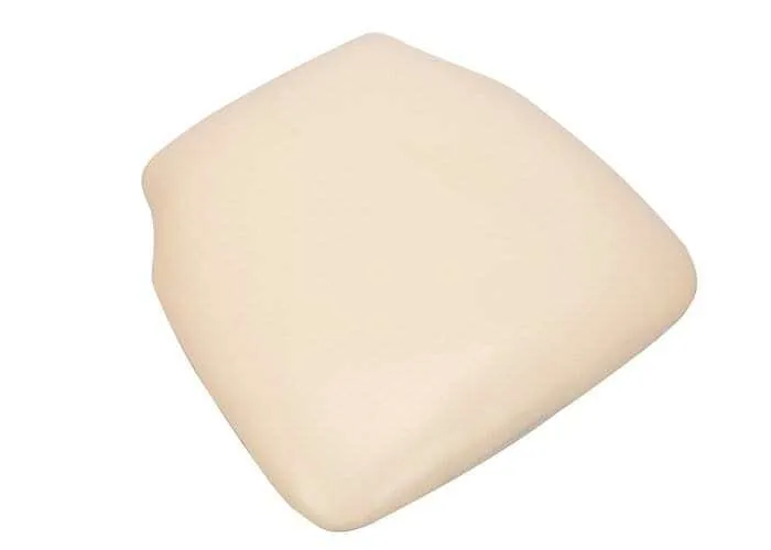 Ivory 1.75" Thick Vinyl Panel Chiavari Chair Cushion