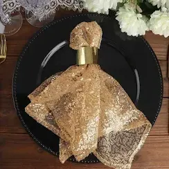 Sequence Thin Napkin- Gold