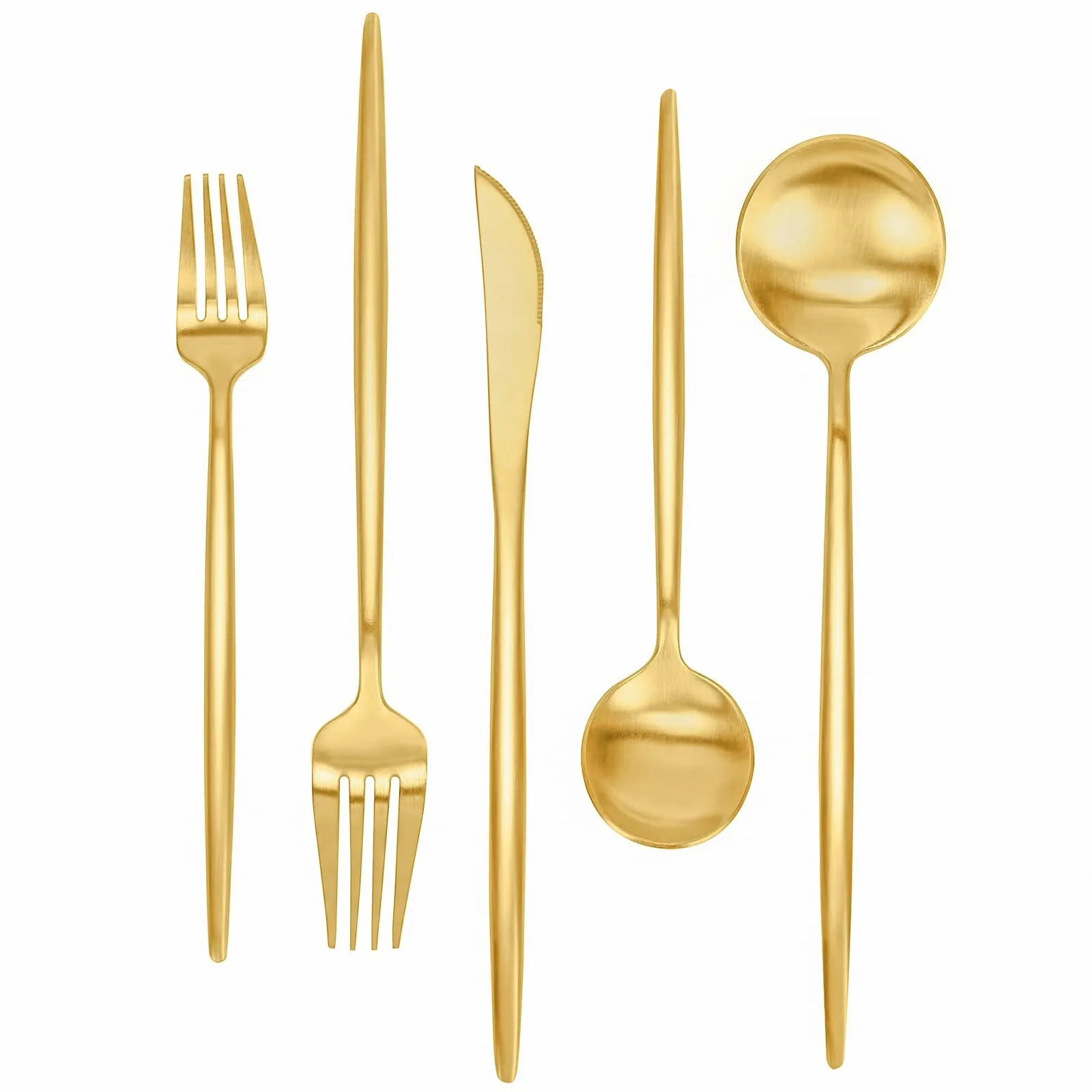 Fameware gold matte Dinner fork 