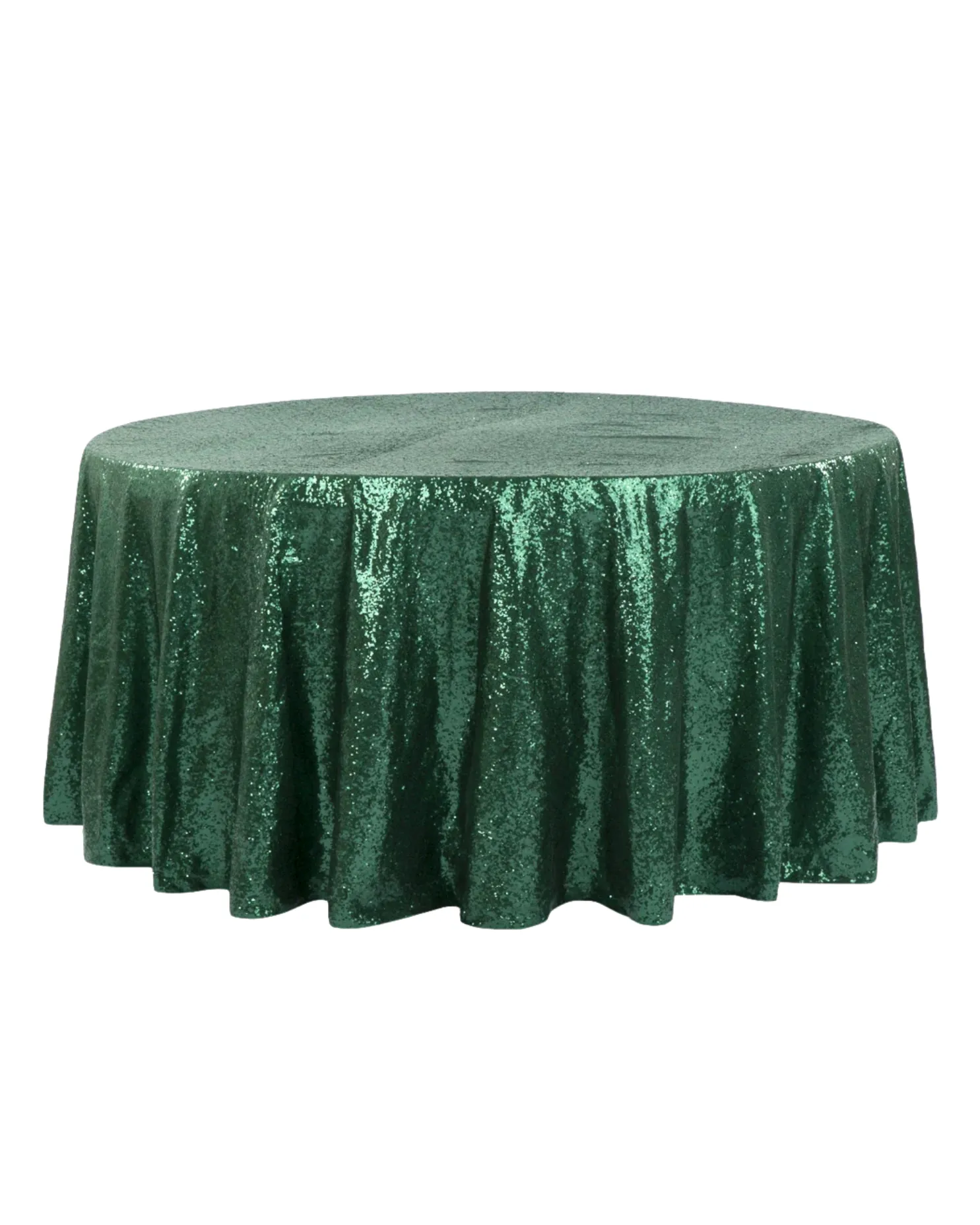 Emerald Green Sequin Linen
