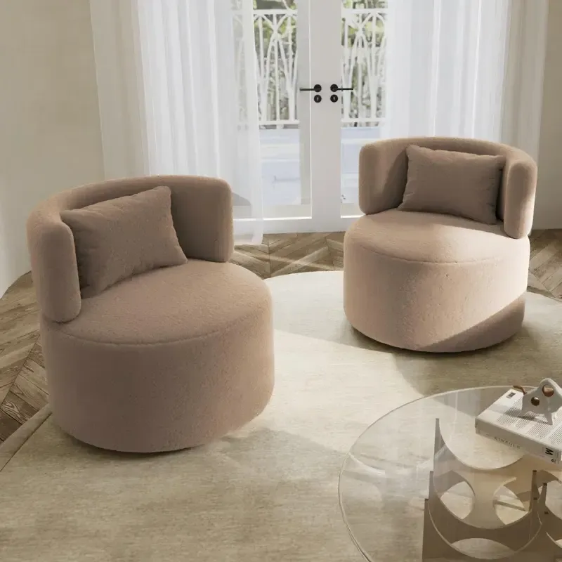  Caidee teddy brown chair 