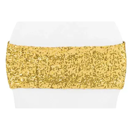 Gold Sequin Chair Band