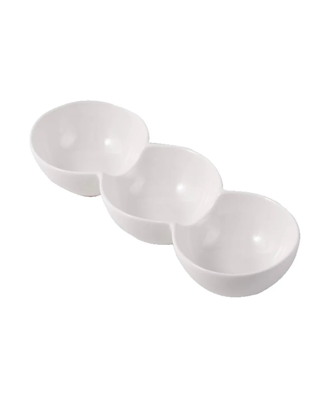 Round Trio Dip Serving Dish