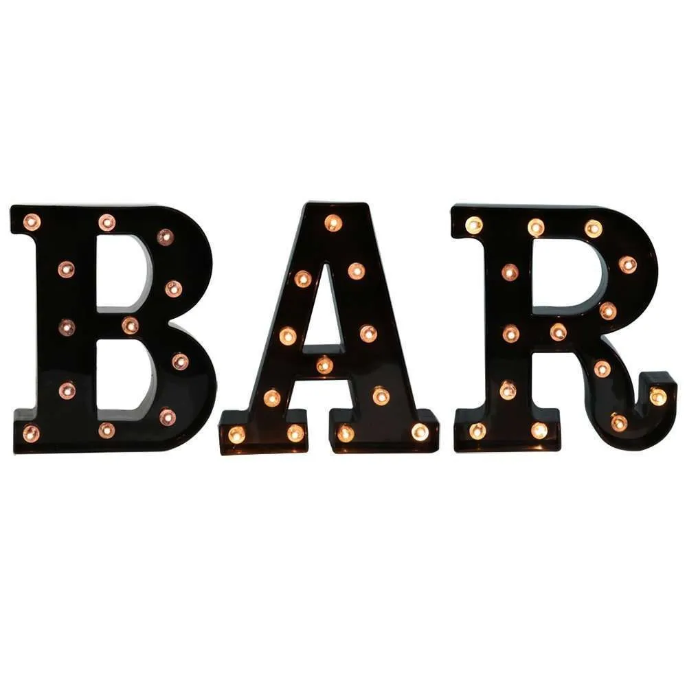 LED Black Bar Sign