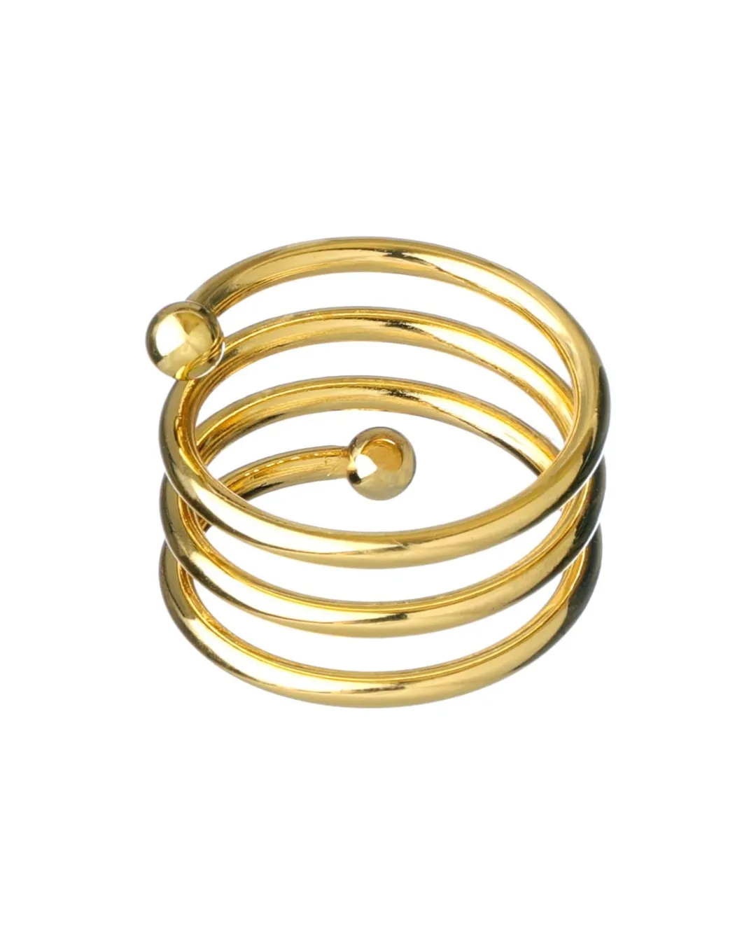 Gold Spiral Napkin Ring 