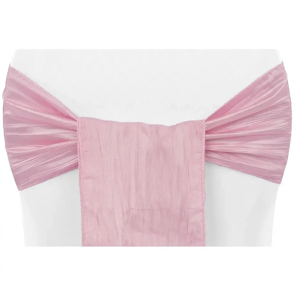 Pink Crinkle Chair Sash
