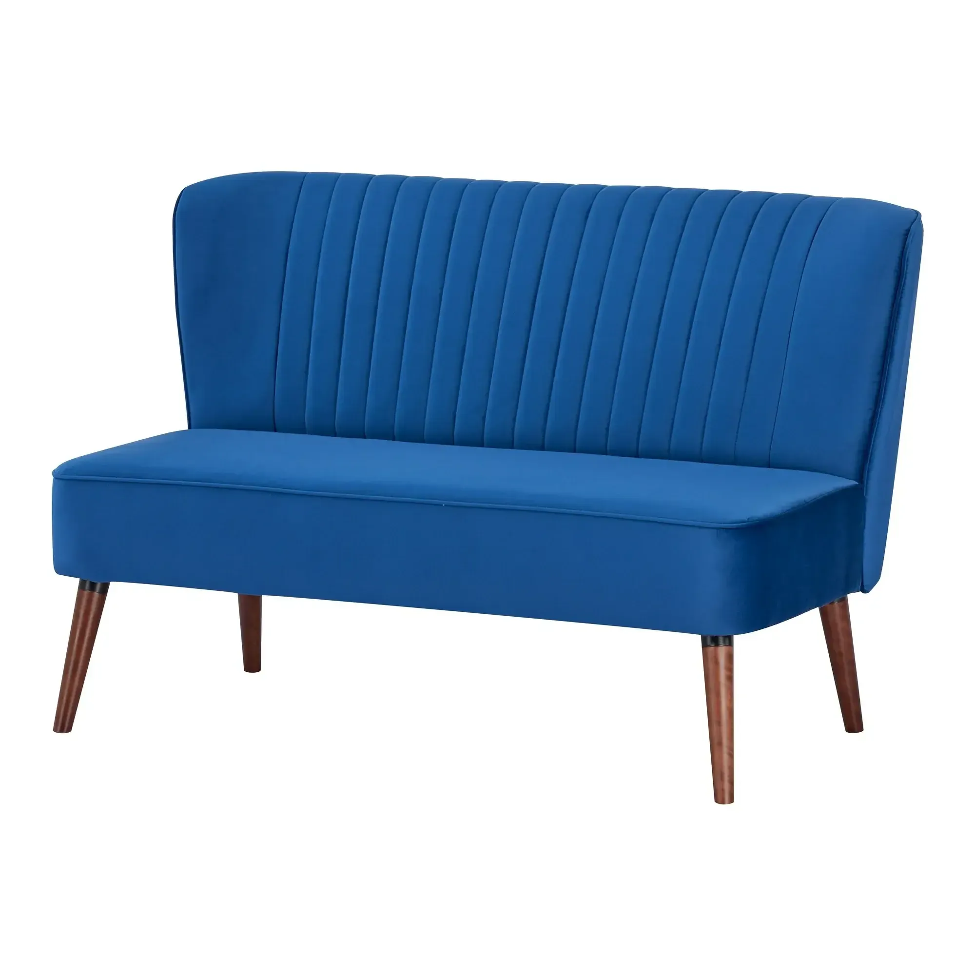 Royal Blue Velvet Loveseat Lounge