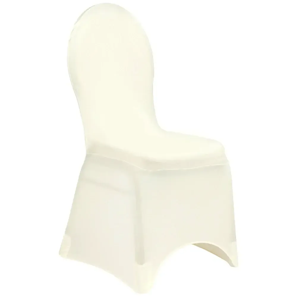 Ivory Spandex Chair Cover