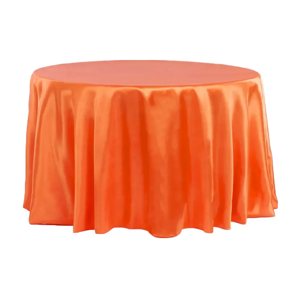 Orange Satin Linen