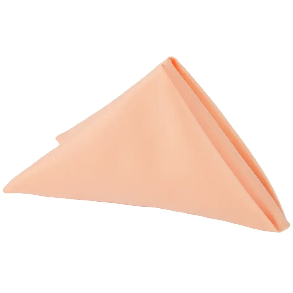 Peach Lamour Satin Napkin