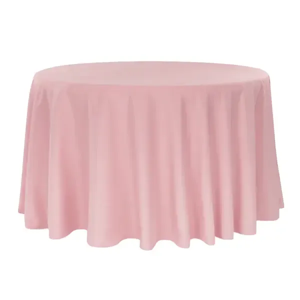Polyester 120" Round Tablecloth- Mauve 