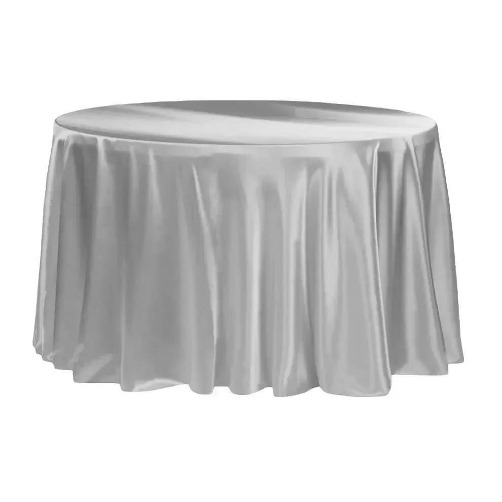 Silver Satin Linen