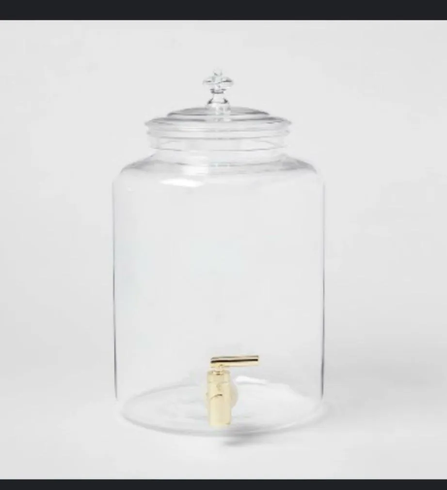 Beverage Dispenser with Gold Spigot