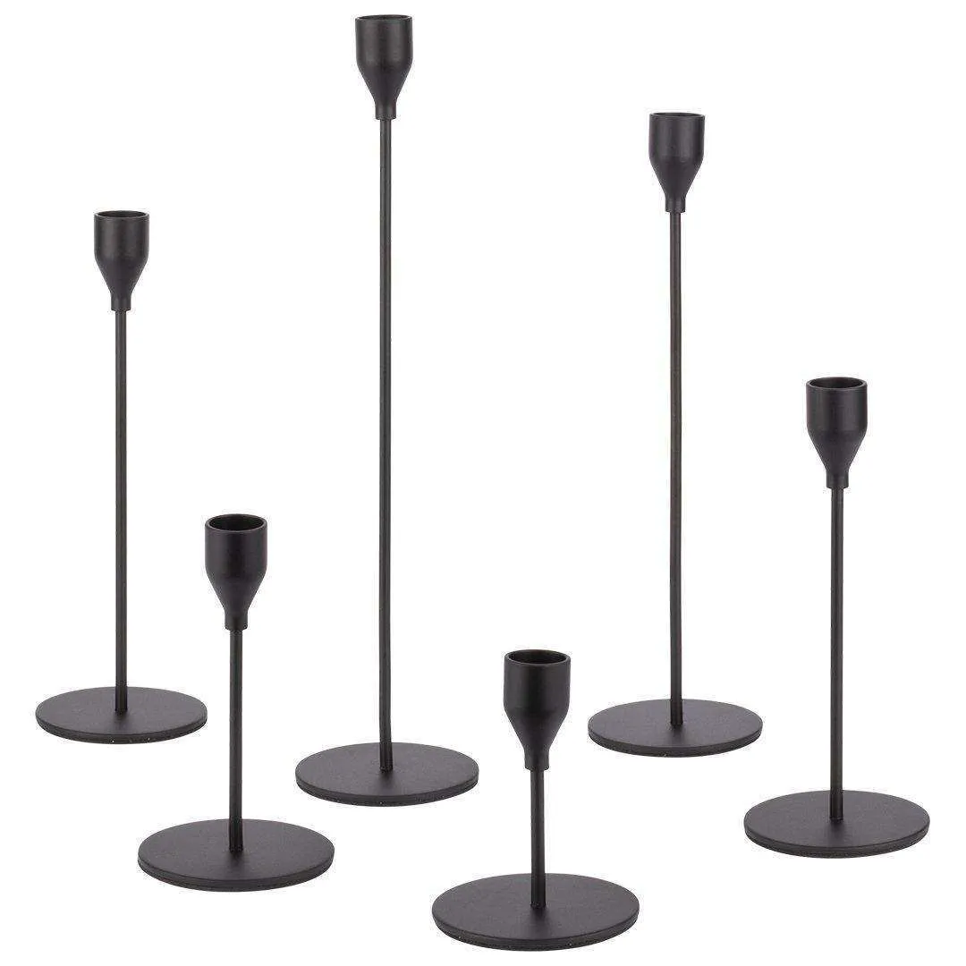 Taper Metal Candleholder Set of 6
