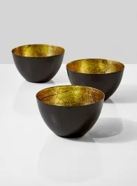 Black and Gold Small Bowl